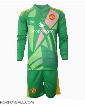 Billige Fotballdrakt Manchester United Keeper Replika Tredjedraktsett Barn 2024-25 Langermet (med bukser)